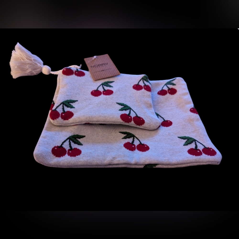 Norry Design Cherry 🍒 Print Makeup Bag